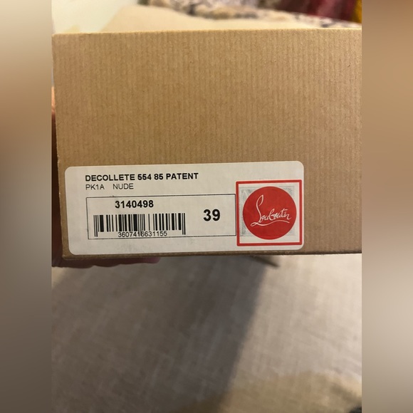 Christian Louboutin Decolette 554 85 Patent Heel Size 39 EU (8.5 US) - Picture 5 of 9